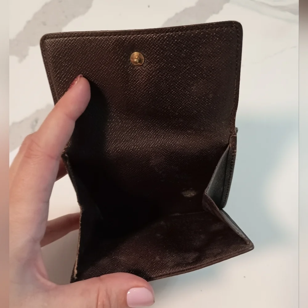 Authentic Louis Vuitton Damier Portefeuille Elise Wallet Purse